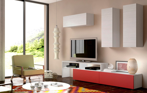 Muebles de salón, comprar comedor moderno y actual con televisor