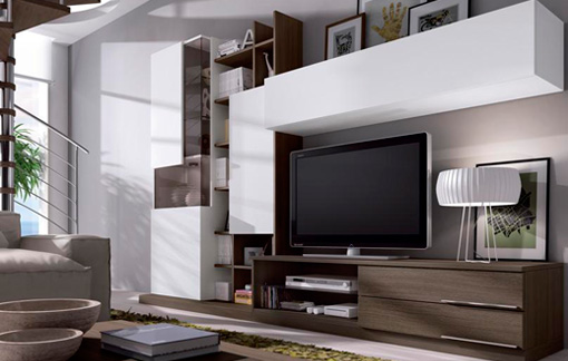 Salón roble aserrado y blanco poro Salón roble aserrado y blanco poro