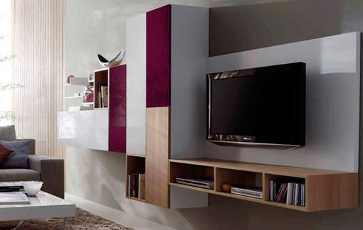 Mueble natural de salón en roble Mueble natural de salón en roble