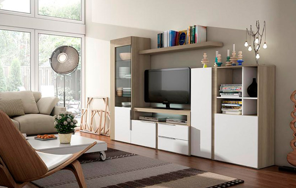 Muebles de salón, comprar comedor moderno y actual con televisor Mueble salon comedor moderno